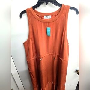 24/7 Sleeveless tiered Midi Dress size XL